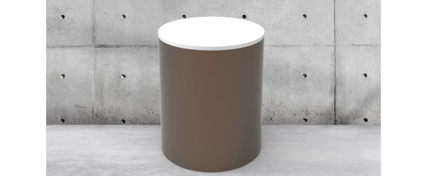 Round Drum End Table