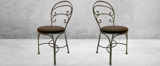 Wrought Aluminum Outdoor Stool (available in dining, counter or bar height)