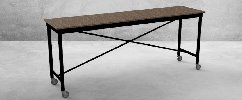 Rectangular Mobile Console Table