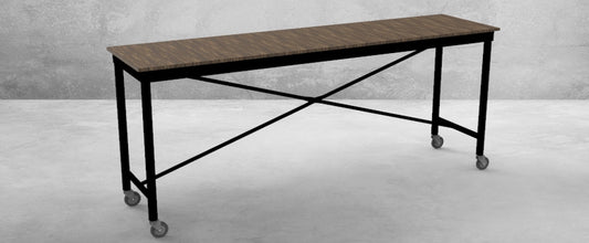 Rectangular Mobile Console Table