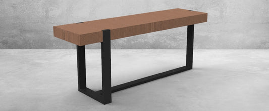 Rectangular Console Table with Captured Top