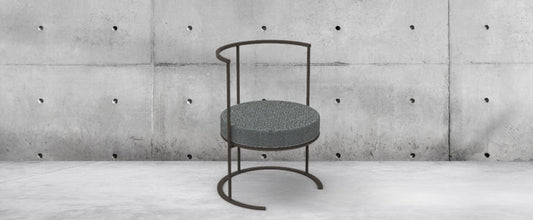 Round Box Cushion Stool